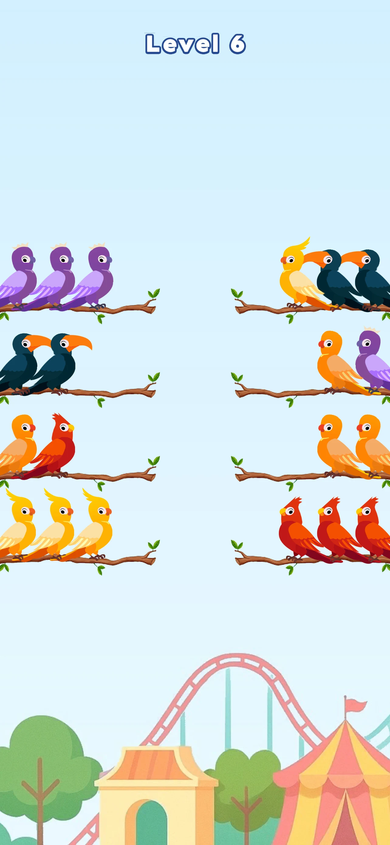 Bird Sort Puzzle: Sorting Game screenshot