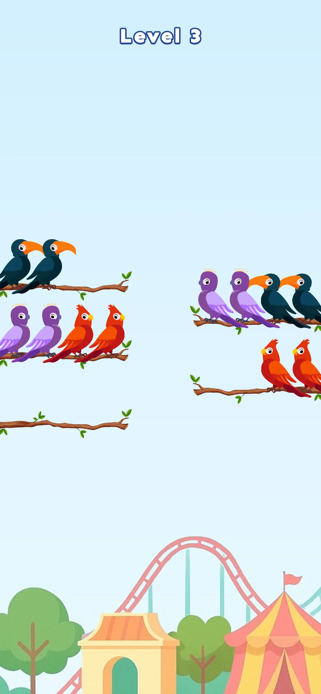 Bird Sort Puzzle: Sorting Game screenshot